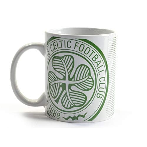 Image of Celtic FC Halftone 0.3kg Boxed Mug (One Size) (White/Green)