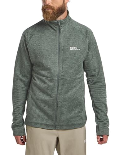 Image of Jack Wolfskin Men's Taiga Fz M Fleece Jacket, Slate Green, M