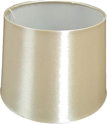 Image of 12" (30cm) Empire Silk Fabric Drum Shape Table Lamp & Ceiling Pendant Light Shade (Cream)
