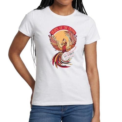 Image of Spreadshirt Harry Potter Phoenix Fawkes Women's T-Shirt, XXL, White