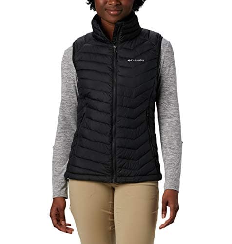 Image of Columbia Women's Powder Lite Vest, Puffer Vest Body Warmer, Black, Size XXL