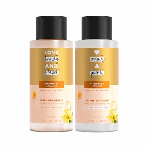 Image of Love Beauty And Planet Shampoo and Conditioner, Coconut Oil & Ylang Ylang 13.5 oz, 2 count