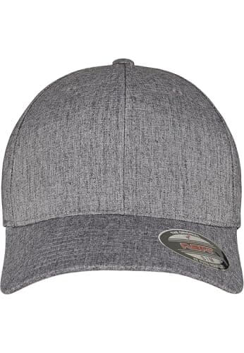 Image of Flexfit Unisex HEATHERLIGHT Cap Baseballkappe, Melange Dark Grey, L/XL