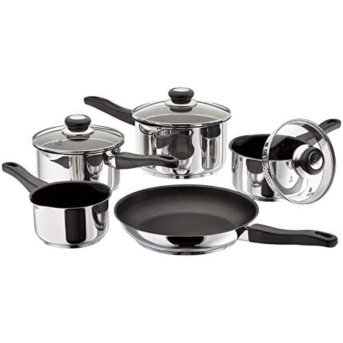 Image of Judge Vista, 5 Piece Draining Saucepan Set, Non-Stick