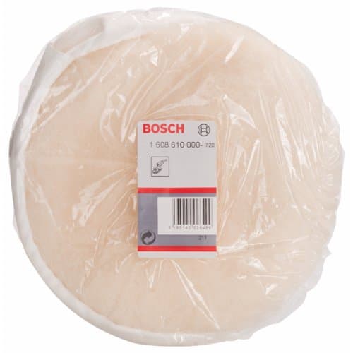 Image of Bosch 1608610000 Lambswool Bonnet for Bosch Polishers GPO 12 and GPO 12 E Professional