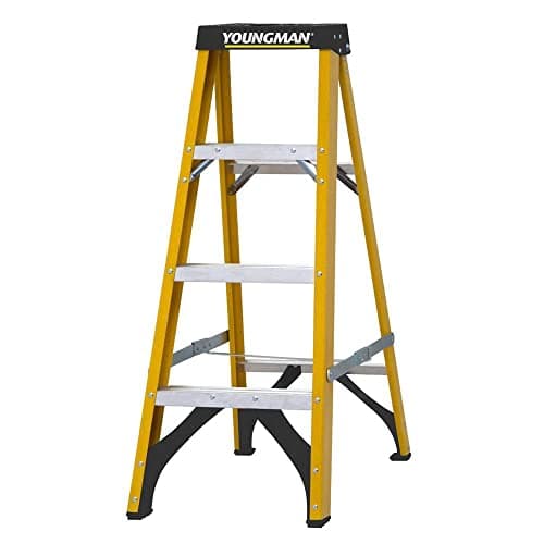 Image of Youngman S400 Fibreglass Stepladder 4 Tread