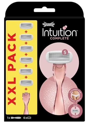 Image of WILKINSON SWORD - Intuition Complete For Women | Skin Protect Gel with Smooth Glide | Razor Handle + 6 Razor Blades Refills
