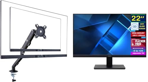 Image of Acer Vero V227Q H 22" FHD Free Sync Monitor with 4ms Response Time, Flicker-Free, Anti-Glare, VESA Mount (100mm), HDMI and DKZ Hub, Black