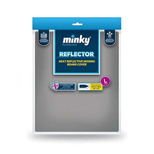 Image of Minky PP22002000 Metallic Ironing Board Cover 122 x 38cm, 122 x 38 cm