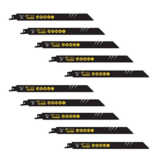 Image of 10 x SabreCut SCRS1122BF_10 225mm 14 TPI S1122BF Fast Wood and Metal Cutting Reciprocating Sabre Saw Blades