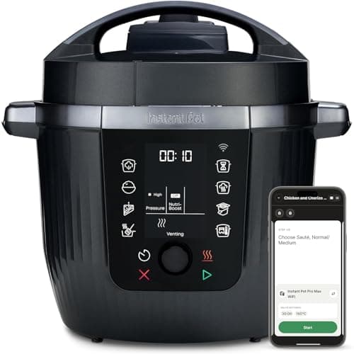 Image of Instant Pot Pro 10-in-1 Electric Multi-Cooker 5.7L - Black, Pressure Cooker, Slow Cooker, Rice Cooker, Sauté Pan, Yoghurt Maker, Food Warmer, Steamer Pot, Sous Vide, Bake, NutriBoost™, Dishwasher Safe