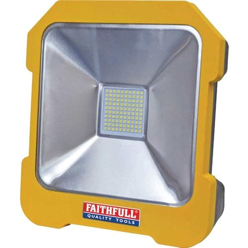 Image of Faithfull FPPSLTL20L LED Task Light Low Voltage 110V 20W. With Power Take Off and Linkable Up To 15 Units
