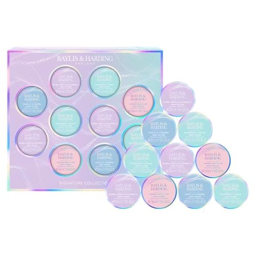 Image of Baylis & Harding Jojoba, Vanilla & Almond Oil Body Scrub & Butter Discovery Gift Set - Vegan Friendly (Pack of 1)
