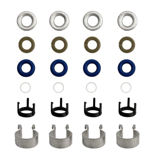 Image of AUTO OCCASION Fuel Injector Seal Kits Compatible with Audi A3 A4 S4 A5 S5 A6 Q3 Q5 TT VW Beetle Golf Passat Jetta Tiguan 06H998907A 06J998907 06G998907