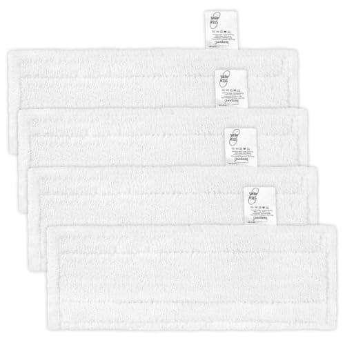 Image of KEEPOW 4Pack For Karcher Steam Cleaner Pads, Steam Mop Pads For Karcher SC 2 EasyFix Steam Cleaners, Premium Reusable For Karcher Steam Cleaner Cleaning Cloths, For Karcher Steamer Pads