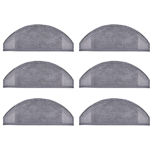 Image of neutop Replacement Washable Reusable Mops Cloths Pads Compatible with eufy RoboVac X8, X8 Hybrid, Robot Vacuum and Mop Cleaners Spare Parts Accessories, 6-Pack.