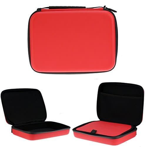 Image of Navitech Red Hard Baby Monitor and Camera Carry Case Bag Compatible with The BT Video Baby Monitor 3000