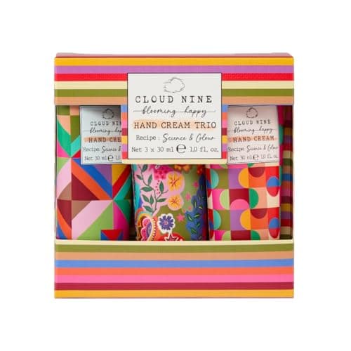 Image of Heathcote & Ivory Hand Cream 3 x 30 ml, Fragrance She Butter Creams With Essential Oils, Travel Size and Vegan and Cruelty Friendly, Beauty Gift For Her, Cloud Nine Collection