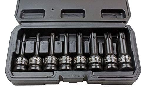 Image of US Pro 8pc 1/2 Impact Torx TRX-Star Socket Bit Set T30-T80 Cr-Mo 80mm Long B3315