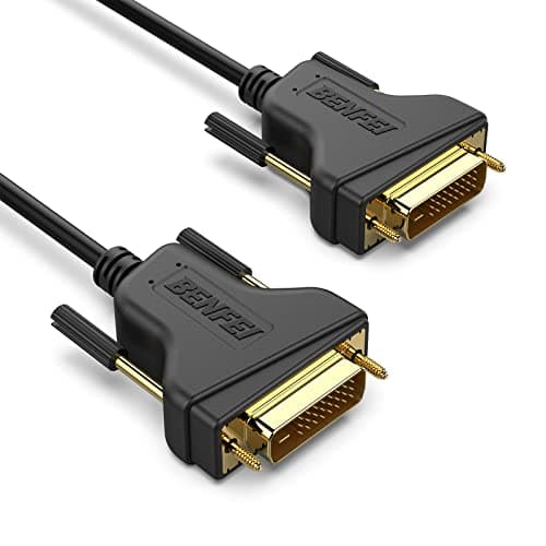 Image of BENFEI DVI to DVI Cable, 1.8 Meter DVI-D 24+1 Gold Plated Cable, Dual Link Support High Resolution 2560x1600 for Gaming, DVD, Laptop, HDTV