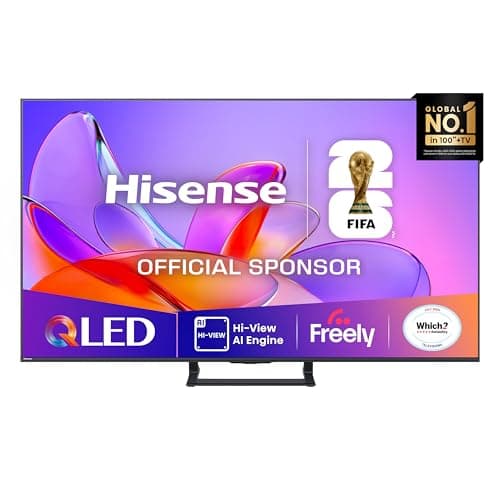 Image of Hisense 65" 65A7QTUK QLED Smart AI TV - 4K Direct Lit Viewing, Quantum Dot Colour, Hi-View AI Engine, Built in Subwoofer, Dolby Vision, Dolby Atmos with with Freely, Disney +, YouTube, Netflix