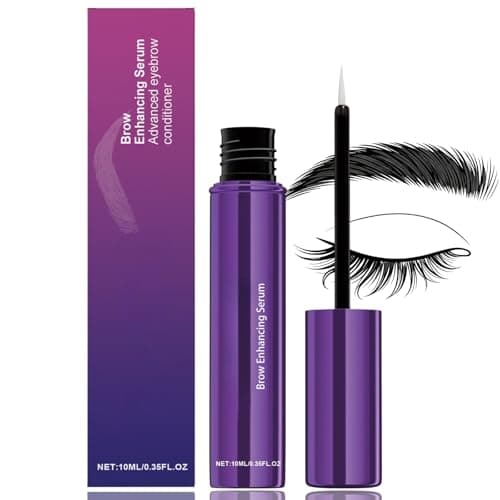 Image of Eyebrow Growth Serum, Brow Enhancing Serum for Fuller, Thicker, Healthier Eyebrows & Eyelashes, Advanced Natural Rapid Brow Eyebrow Conditioner and Lash Serums, Visible Results in 6-8 Weeks, Oil-Free