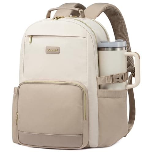 Image of LOVEVOOK Laptop Backpack for Women with Pouch Pocket for Large Capacity Cup,15.6 Inch Backpack Womens Travel Backpack, Waterproof Laptop Computer Bag for Work Business Backpack College Teacher