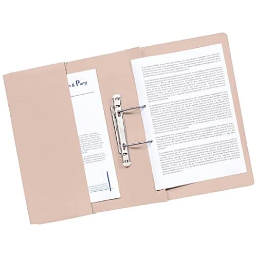 Image of Q-Connect Transfer Pocket File 38mm Capacity Foolscap Buff (Pack of 25) KF26095