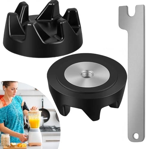Image of 2Pack Blender Rubber Coupler Gear Clutch with Removal Tool Spanner Rubber Clutch Coupling Parts Compatible with KitchenAid WP9704230VP KSB52 KSB5 5KSB52 5KSB5 (2 Blender Coupler 1 Removal Tool)