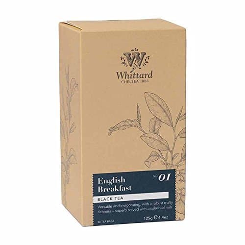 Image of Whittard Chelsea London. English Breakfast 50 Black Leaf Teabags (1 Pack) Unique Product Id Wceb2232sfl