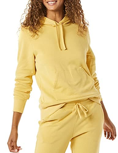 Image of Amazon Essentials Women's Fleece Pullover Hoodie (Available in Plus Size), Dark Yellow, Large