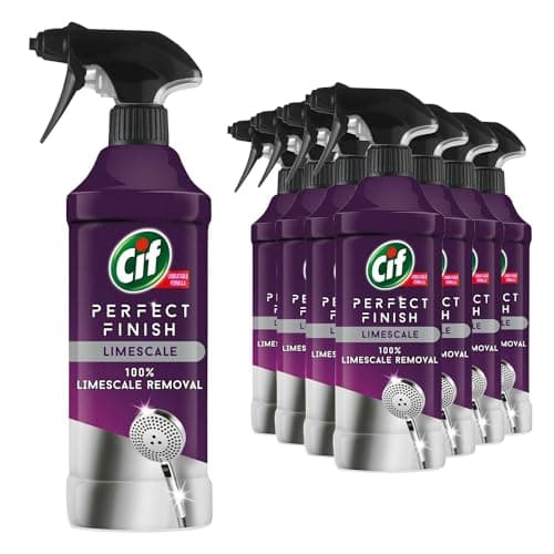 Image of Cif Perfect Finish 100% Tough Stain Removal Spray for Stainless Steel, Anti Limescale, Oven & Grill or Anti Mould Effective Degreaser for Kitchen and Outdoor, 435ml (Buy 18, Anti Limescale)