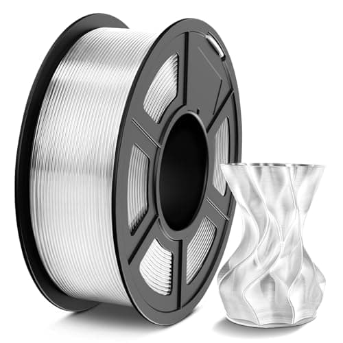 Image of TECBEARS PETG Filament 1.75mm Clear 1KG, High Strength & Toughness 3D Printer Filament, Good Layer Adhesion PETG 1kg Spool, Dimensional Accuracy +/-0.02mm, Fits Most FDM 3D Printers