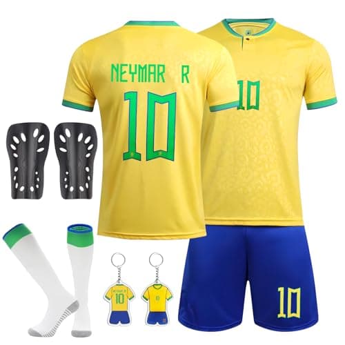 Image of Kids Football Kit - 2023/24 Home & Away Jerseys with Shorts, Socks, Guard Plate & Keychain