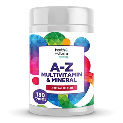 Image of A-Z Multivitamin and Minerals 180 Tablets, Vitamins for Men's and Women's, 23 High Strength Vitamins and Minerals Including Iron, Zinc Vitamin C and More (180)