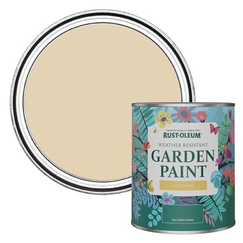 Image of Rust-Oleum Beige Mould-Resistant Garden Paint in Matt Finish - Sandhaven 750ml