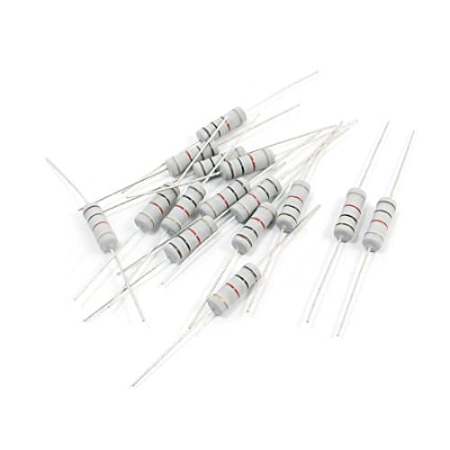 Image of sourcingmap 15 Pcs 3Watt 1K Ohm Axial Lead Type Color Ring Carbon Film Resistor