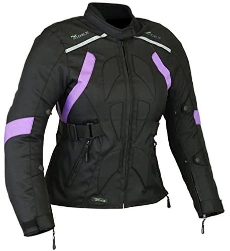 Image of RIDEX CJ9P Ladies Women Motorbike Motorcycle Waterproof Textile Cordura Jacket (L(14))
