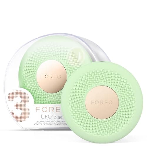 Image of FOREO UFO 3 go Travel-friendly Face Mask Skincare Device, Face Moisturiser, Anti-Aging Skincare, Full Spectrum LED & Red Light Therapy, Thermo Therapy, T-Sonic Massage, Compact, Pistachio