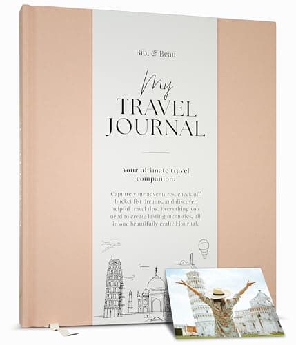 Image of Travel Planner & Holiday Journal for 16 Trips – Adventure Scrapbook, Bucket List & Travel Diary for Women, Men & Couples – Gift for Travellers