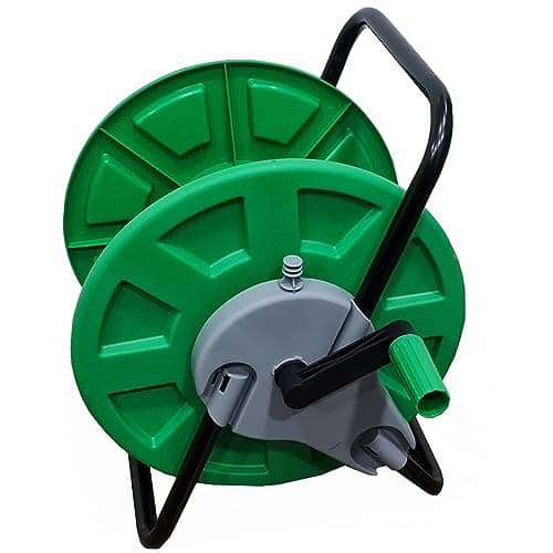 Image of TMZ® Hose Reel 60m Lightweight Portable Hose Pipe Reel Prevents Twisting Free Standing Mobile Hose Reels for Home Patio Deck Yard Garden Driveway Stable Hose Guide