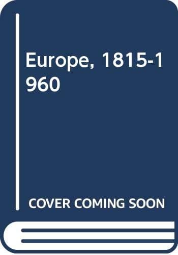 Image of Europe, 1815-1960