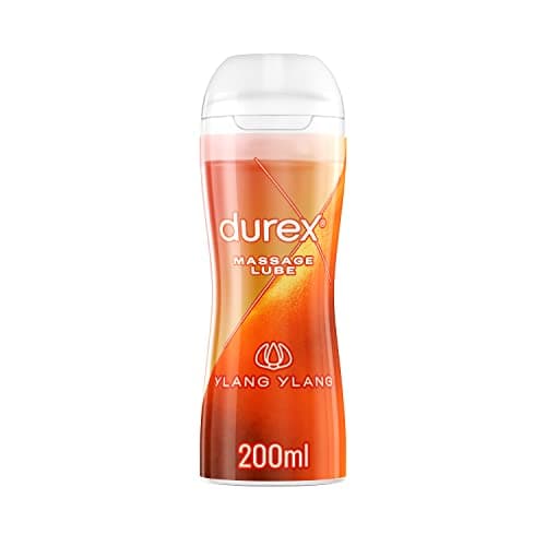 Image of Durex 2-in-1 Ylang Ylang Massage & Water-Based Lube, 200 ml, Sensual Aromatherapy, Smooth Silky, Ideal for Couples, Long-Lasting, Non-Sticky, Skin-Friendly, Easy Clean