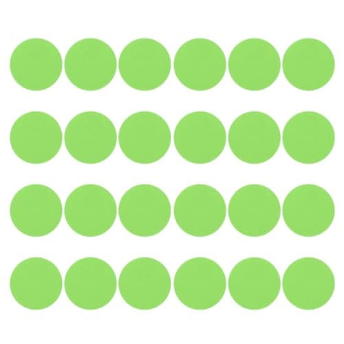 Image of PATIKIL 3.9" Round Carpet Spot, 48Pcs Floor Spot Marker Waterproof Nylon Line Up Sign Decoration for Classroom, Green