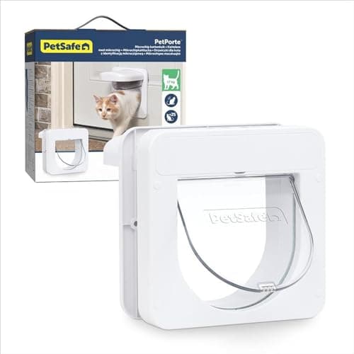 Image of PetSafe Petporte Smart Flap Microchip Cat Flap - Advanced Technology, Wall & Door Mount Compatible