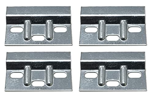 Image of fiXte Heavy Duty Kitchen Cabinet Hanging Brackets Hanger Plate for Wall Mounting Cupboards 63mm x 38mm x 1.6mm (4 Pack)