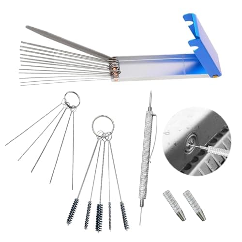 Image of GMHLLES Windscreen Washer Nozzle Adjustment Tool, 2 in 1 Windshield Washer Jet Cleaning Tool,Windscreen Jet Nozzle Washer Cleaner Needle Car Windscreen Cleaner Accessory
