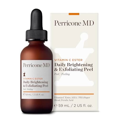 Image of Perricone MD Vitamin C Ester Daily Brightening and Exfoliating Peel, 2 fl. oz. - Advanced No-Rinse Resurfacing Peel – Exfoliates Dead Skin, Smooths Texture– Reduces Dark Spots & Discoloration