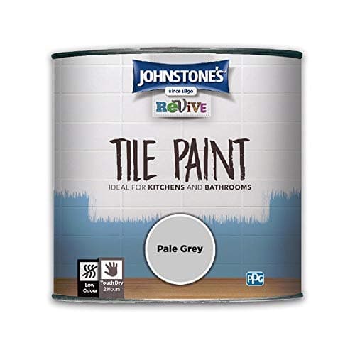 Image of Johnstone's Revive - Tile Paint - Pale Grey - Upcycling Paint - Gloss Finish - 750 ml
