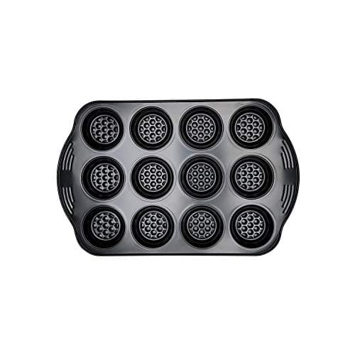 Image of Prestige - Aerolift - Muffin Tins Non Stick 12 Cup - Non stick Bakeware - Cushion Base - Fridge Freezer and Dishwasher Safe - Carbon Steel - 41 x 27 x 4 cm